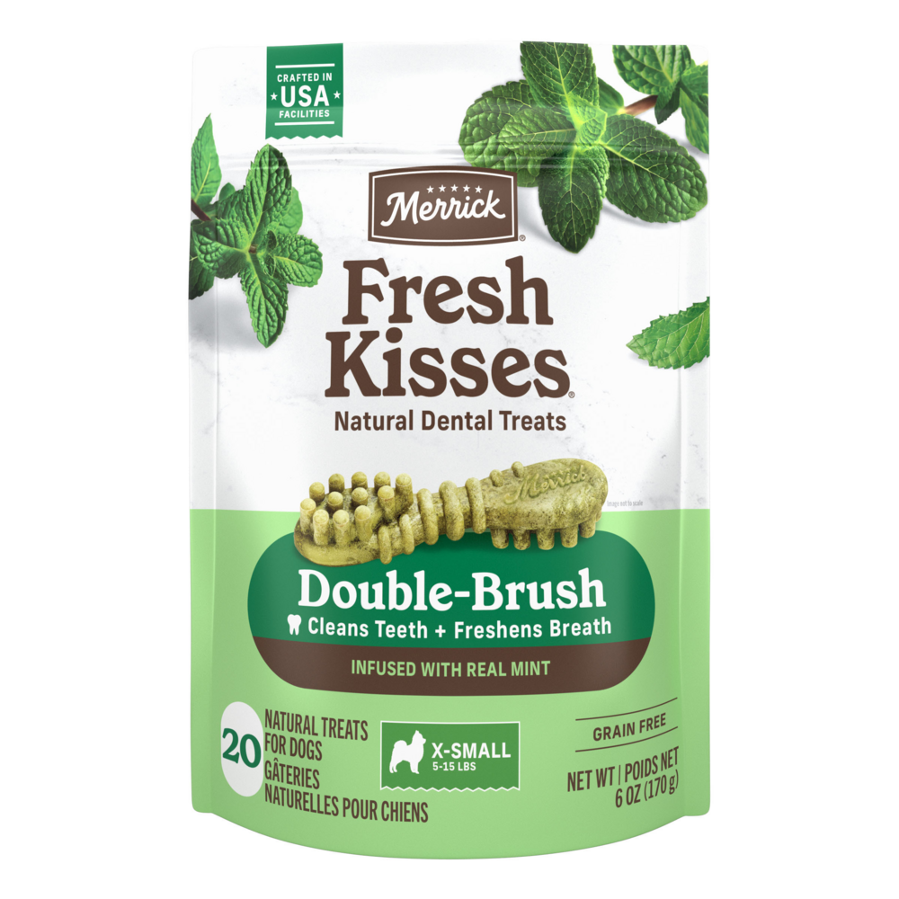 Merrick Fresh Kisses Mint Dental Dog Chews Extra Small