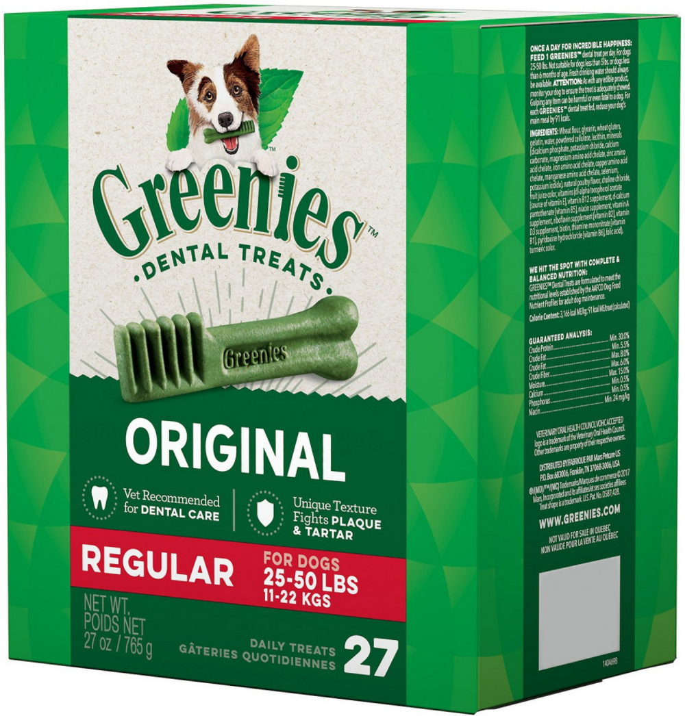 Greenies Original Dental Dog Chews Regular
