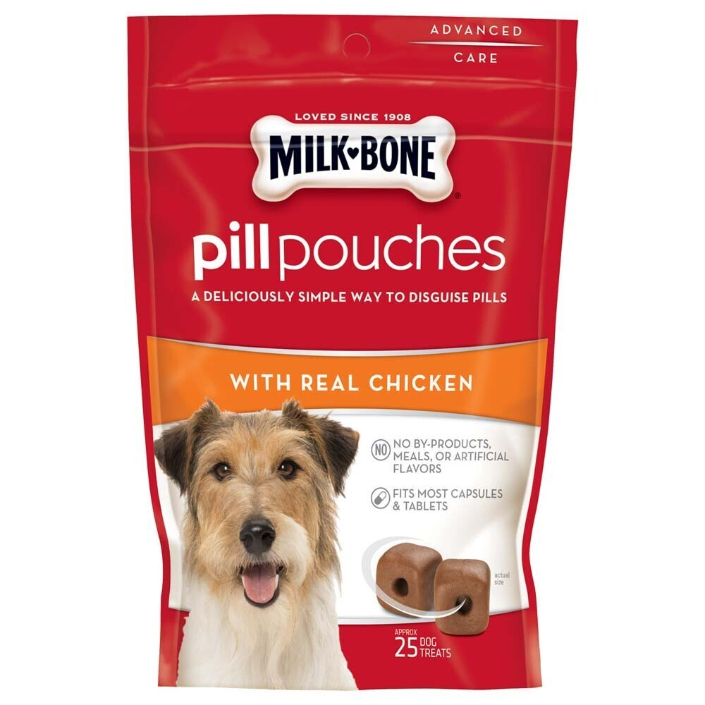 Milk-Bone Pill Pouches with Real Chicken for Dogs