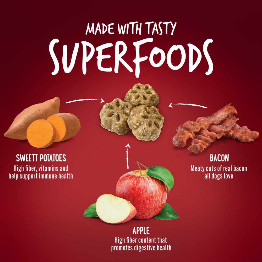Fruitables Chewy Skinny Minis Apple Bacon Dog Treats