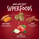 Fruitables Chewy Skinny Minis Apple Bacon Dog Treats