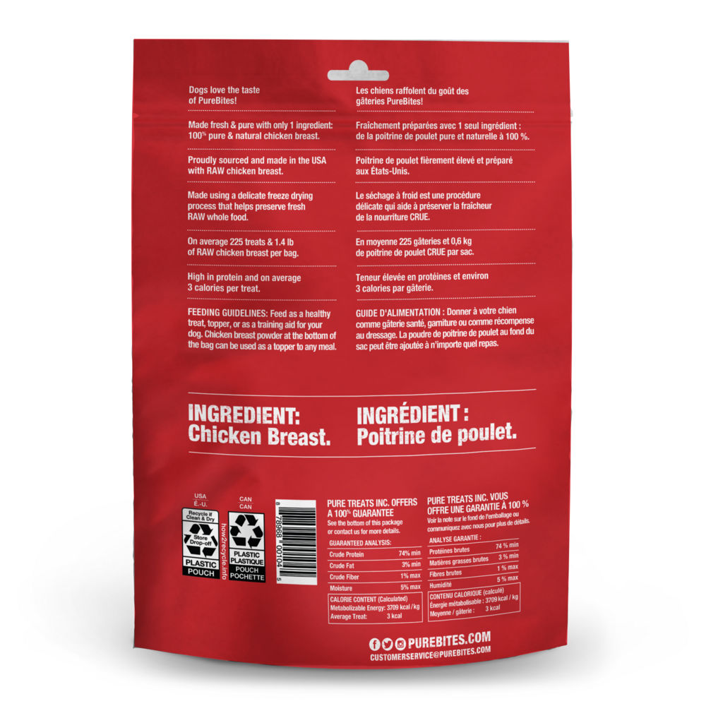 PureBites Freeze Dried Chicken Breast Dog Treats