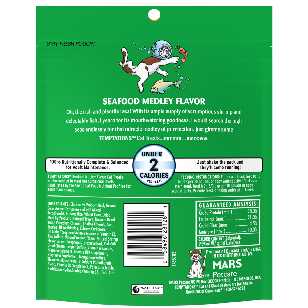 Temptations Seafood Medley Cat Treats