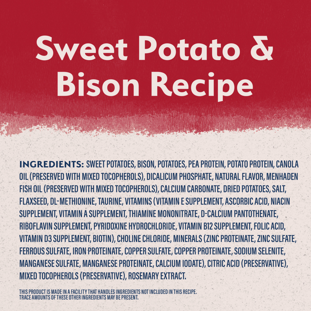 Natural Balance Limited Ingredient Reserve Grain Free Dry Dog Food, Sweet Potato & Bison Recipe