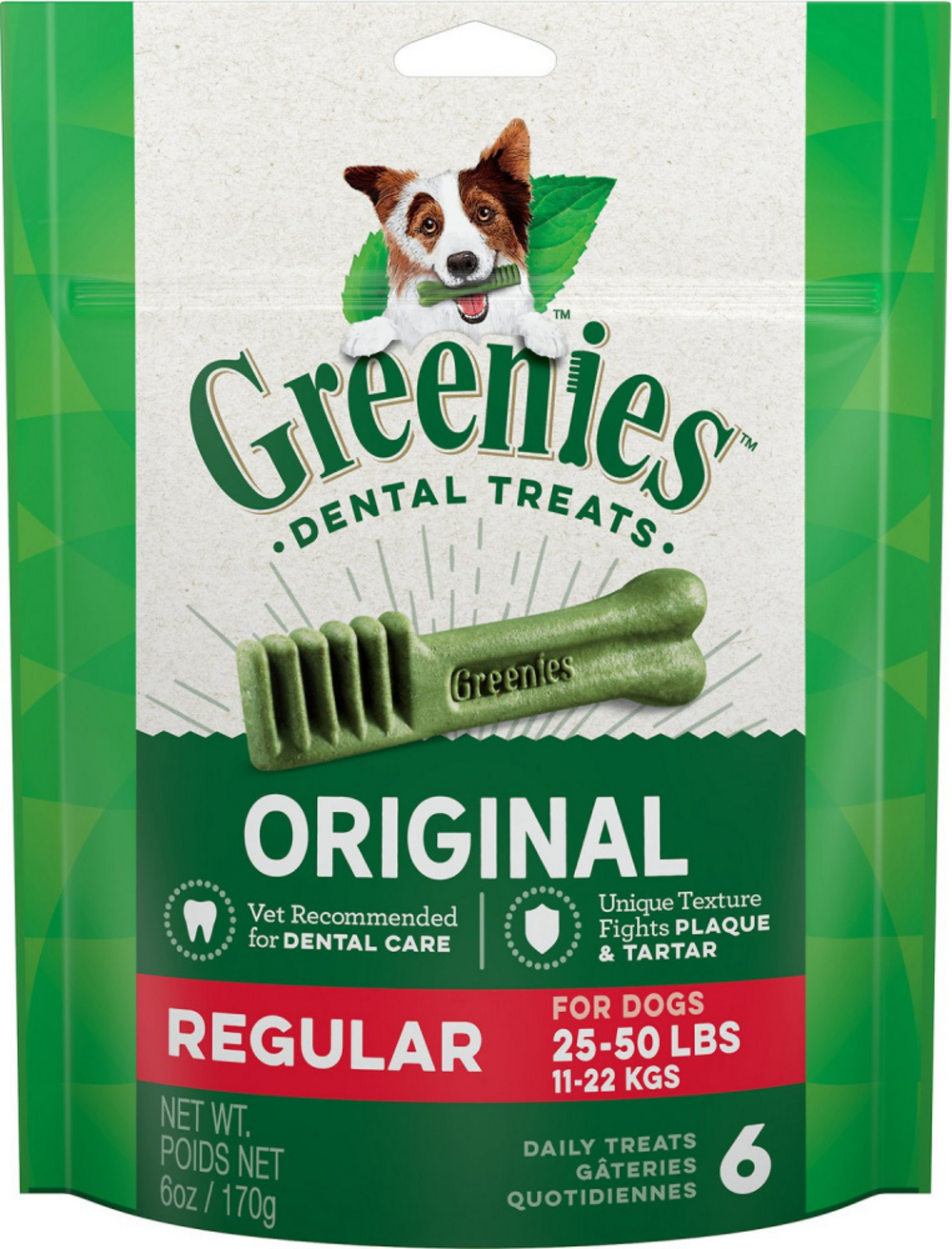 Greenies Original Dental Dog Chews Regular