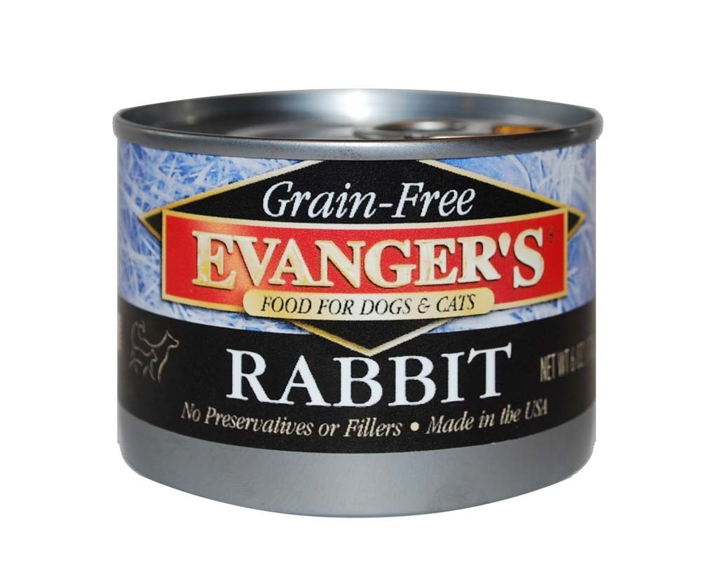 Evanger's Grain Free Rabbit  Canned Dog and Cat Food