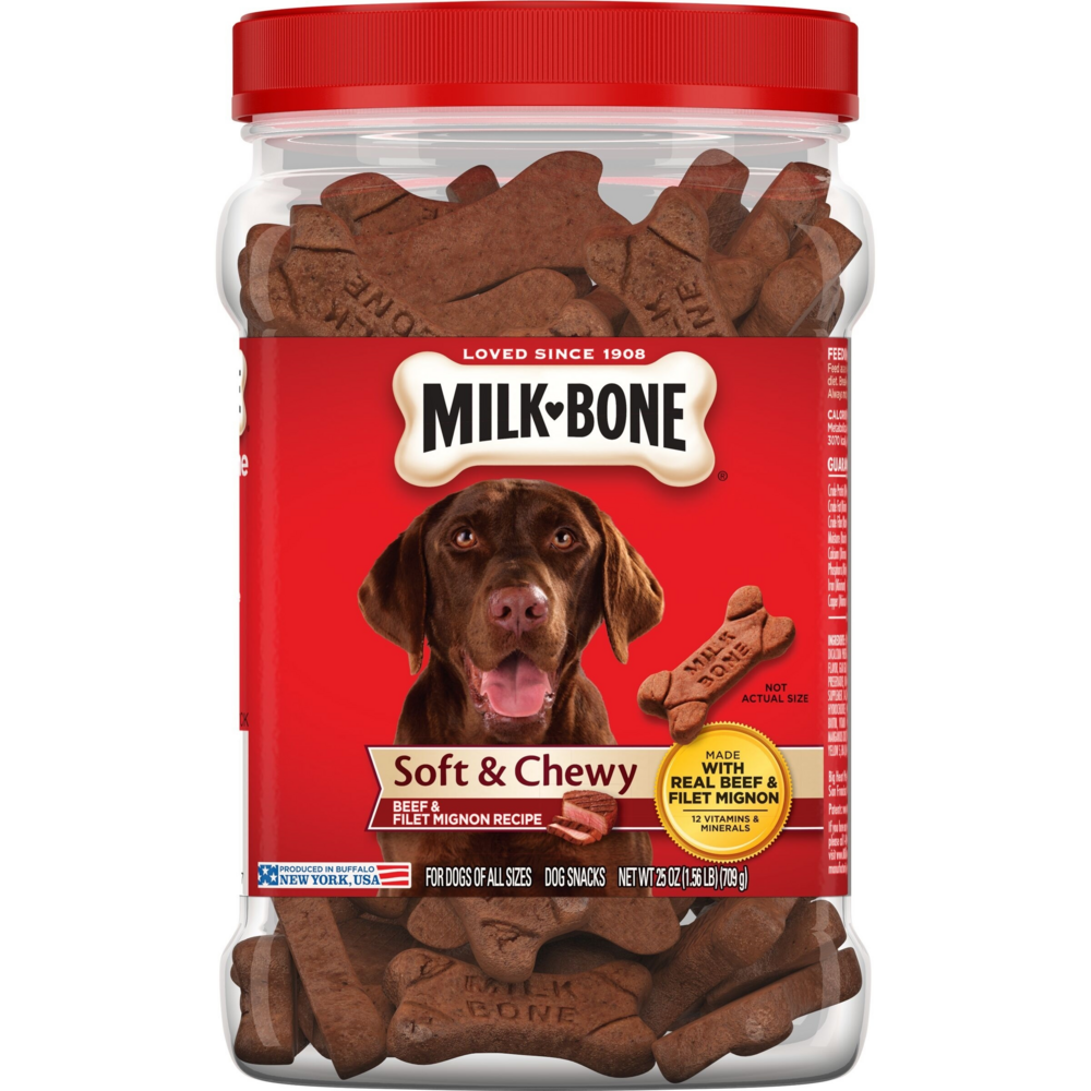 Milk-Bone Soft and Chewy Treats-Beef Filet Mignon