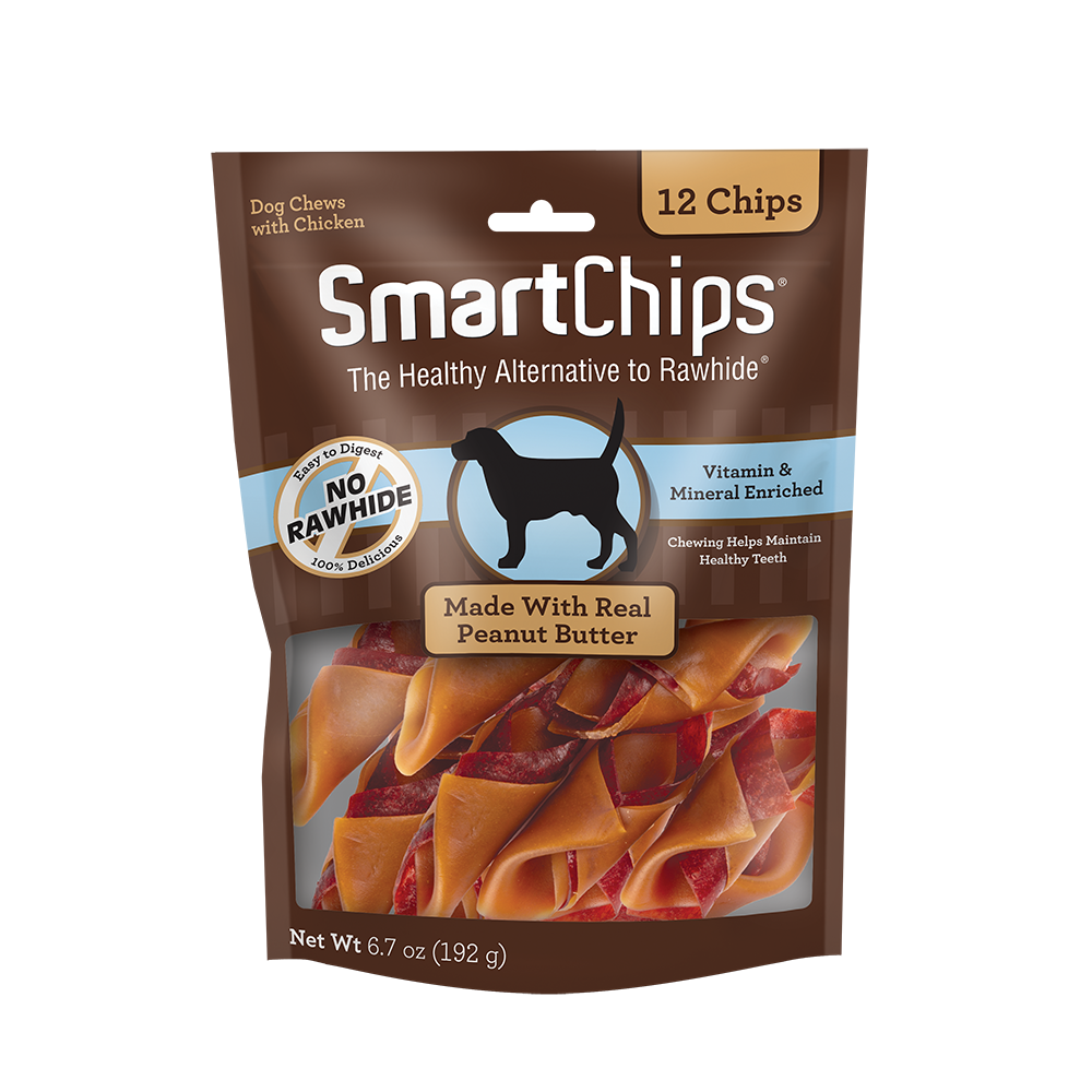 SmartBones SmartChips Peanut Butter Chews Dog Treats