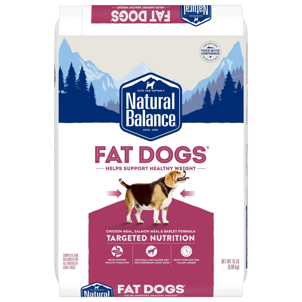 Natural Balance Original Ultra Fat Dogs Dry Dog Food, Chicken Meal, Salmon Meal & Barley Recipe