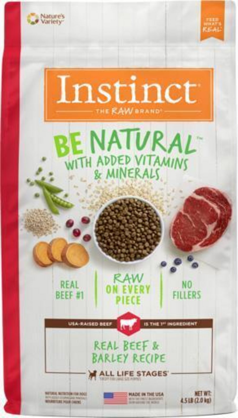Instinct Be Natural Beef and Barley Dry Dog Food