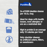PureBites Freeze Dried Cheddar Cheese Dog Treats