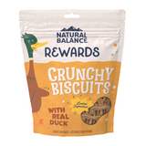 Natural Balance Rewards Crunchy Biscuits Dog Treats for Small Breeds with Real Duck