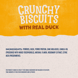 Natural Balance Rewards Crunchy Biscuits Dog Treats for Small Breeds with Real Duck