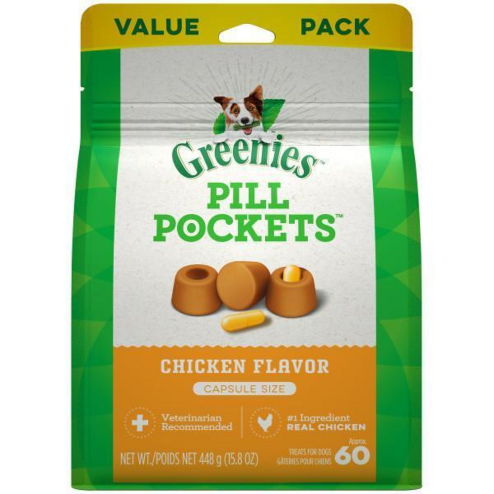 Greenies Pill Pockets Canine Chicken Flavor Dog Treats