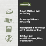 PureBites Freeze Dried Beef Liver Dog Treats