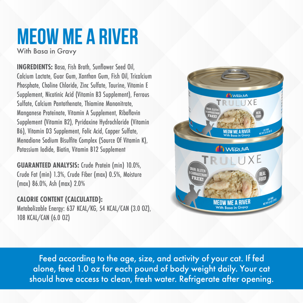 Weruva TRULUXE Meow Me A River with Base in Gravy Canned Cat Food