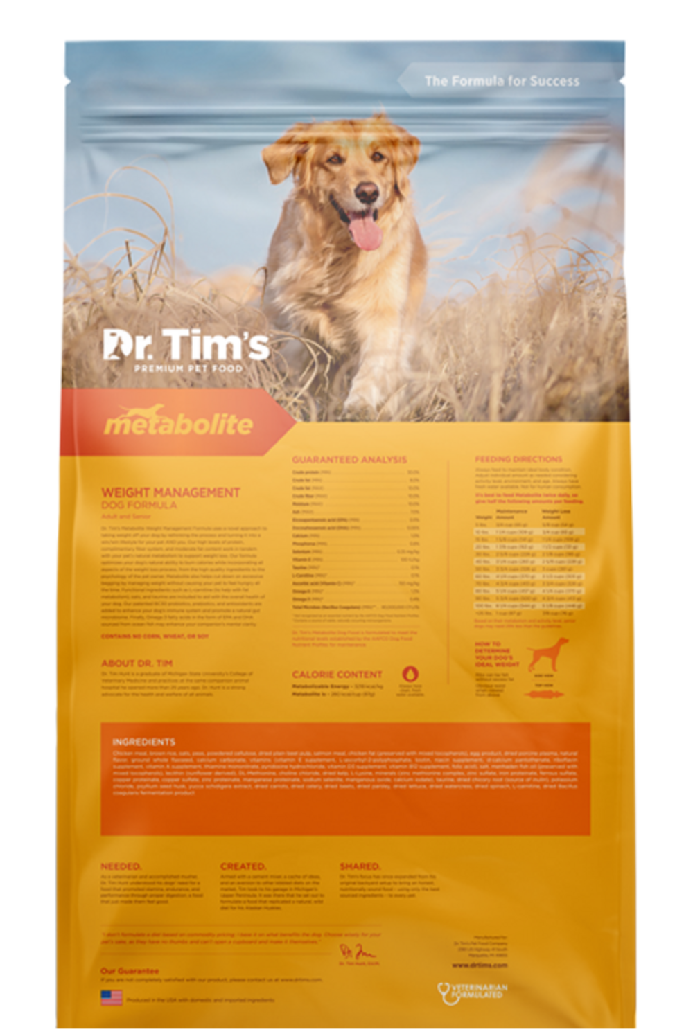 Dr. Tim s Metabolite Weight Management Formula Dry Dog Food Lees Feed Western