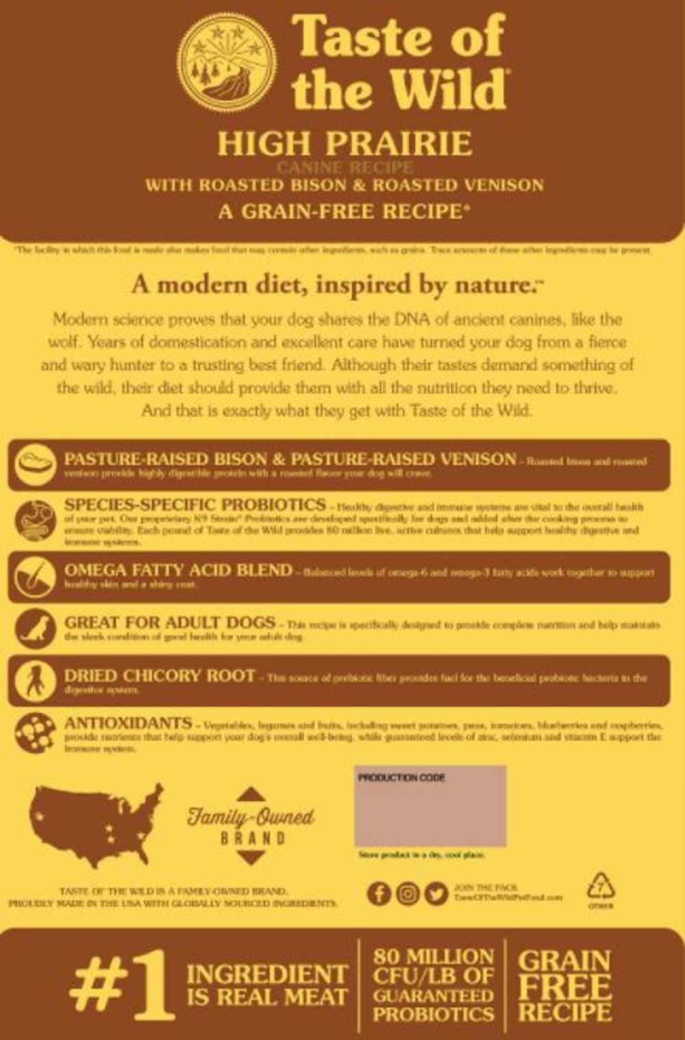 Taste Of The Wild High Prairie Dry Dog Food