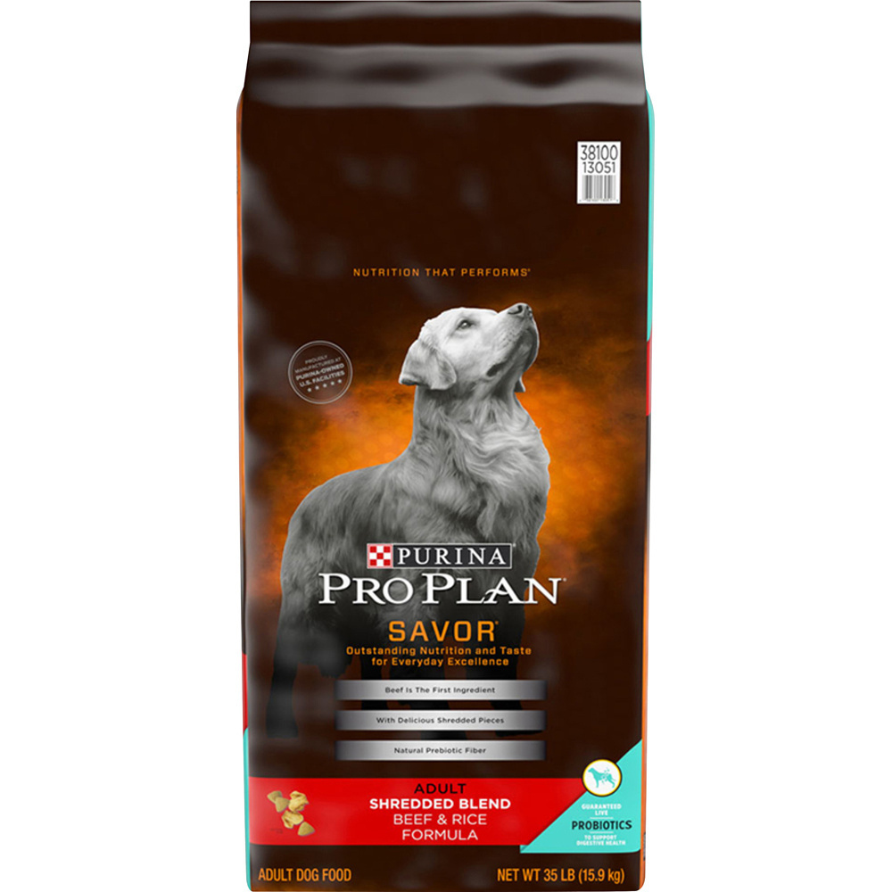 Purina Pro Plan Complete Essentials Adult Shredded Blend Beef & Rice Formula Dry Dog Food