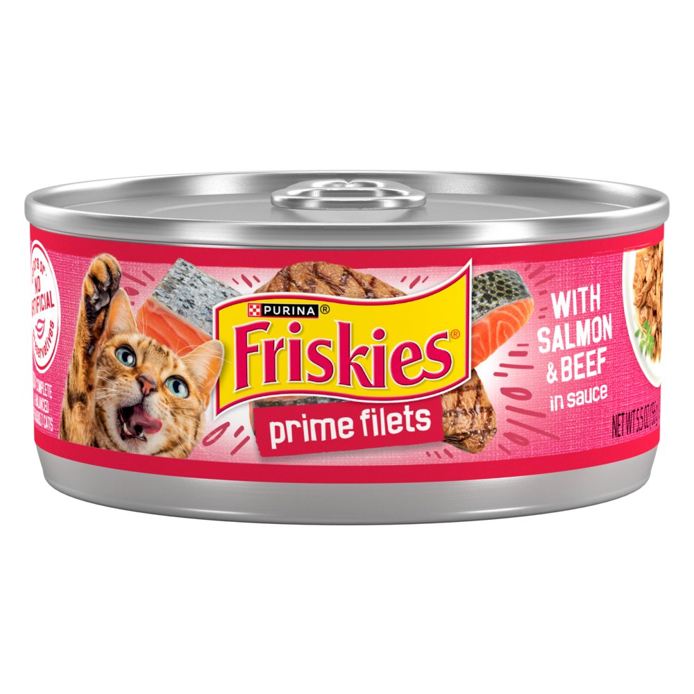 Friskies Prime Filets Salmon & Beef in Sauce Wet Cat Food