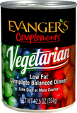 Evanger's Low Fat Super Premium All Fresh Vegetarian Dinner Canine and Feline Canned Food