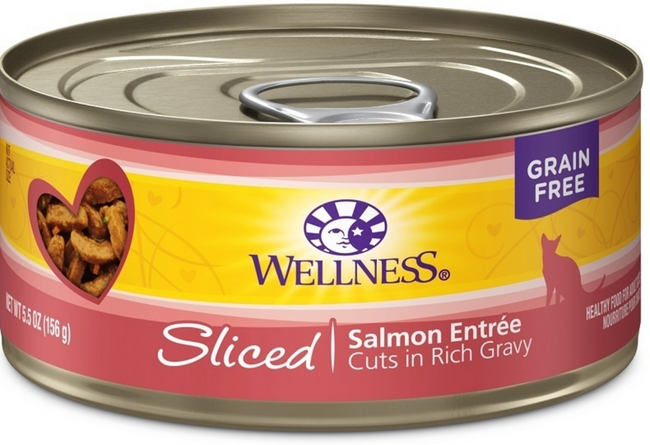 Wellness Complete Health Sliced Salmon Entree Wet Cat Food