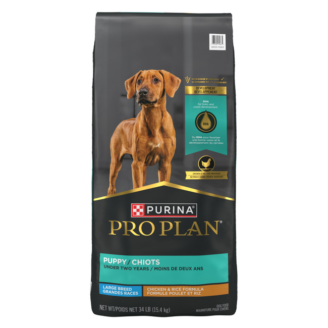 Purina Pro Plan Chicken and Rice Large Breed Dry Puppy Food