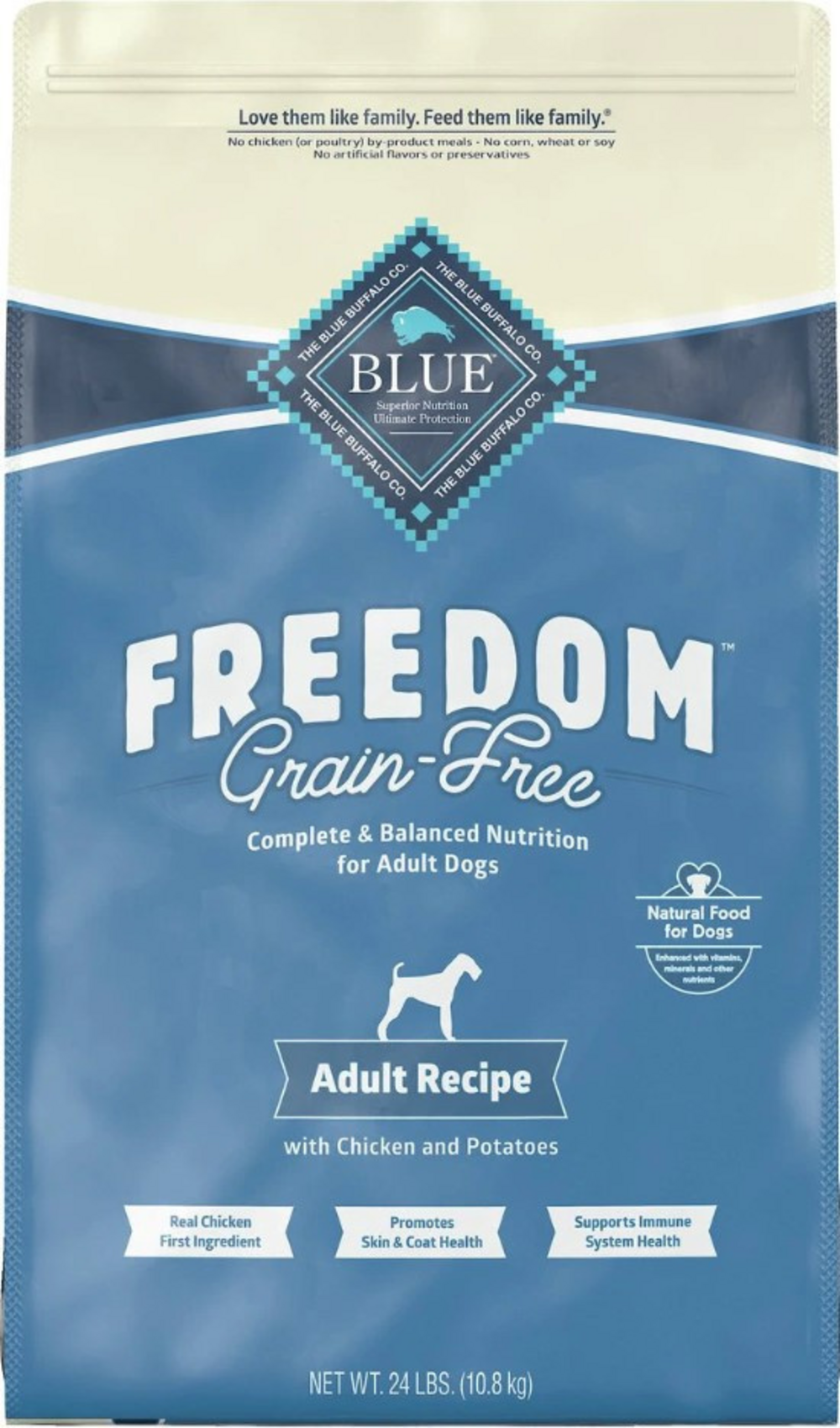 Blue Buffalo Freedom Grain Free Adult Chicken Recipe Dry Dog Food