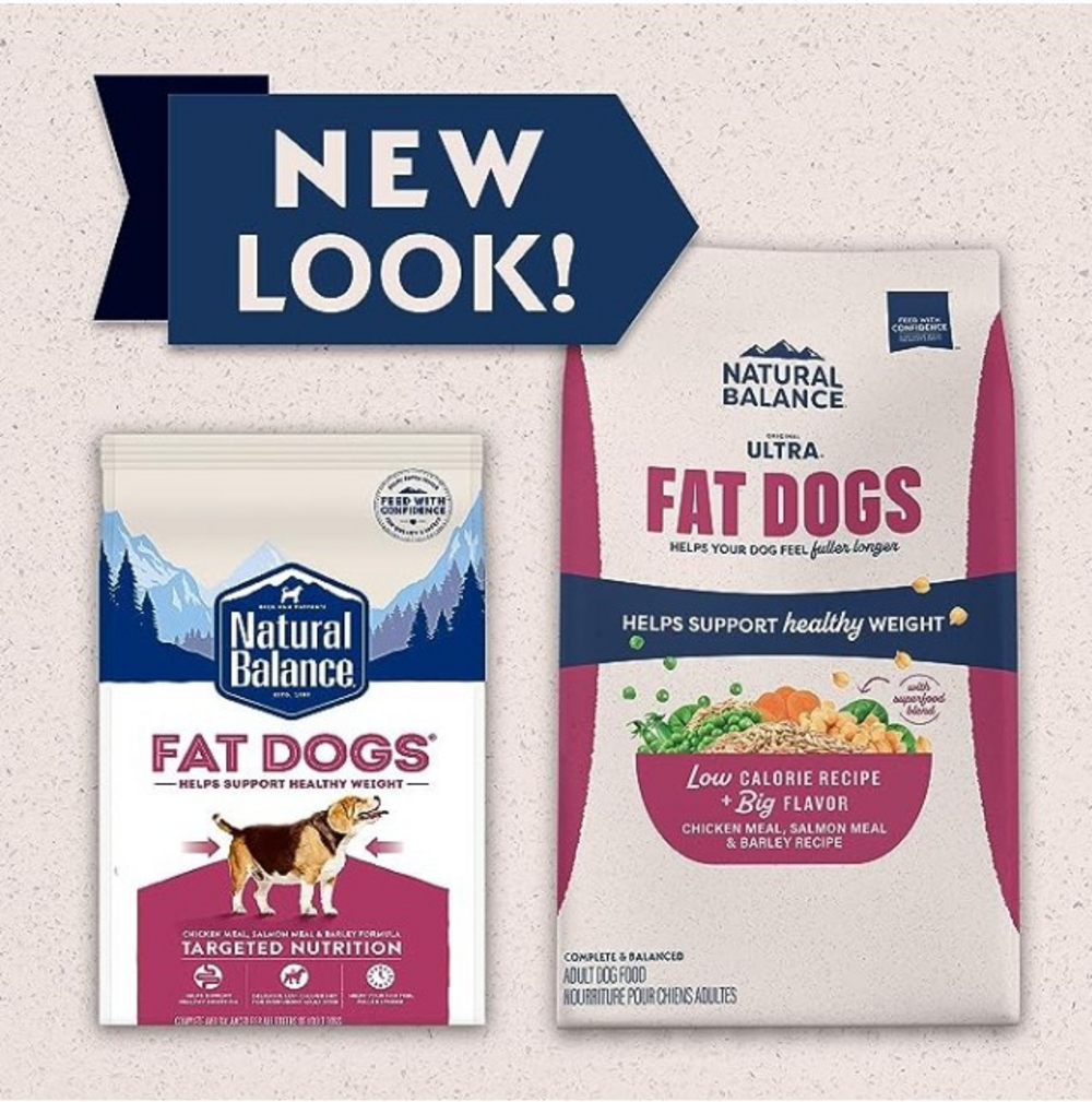 Natural Balance Original Ultra Fat Dogs Dry Dog Food, Chicken Meal, Salmon Meal & Barley Recipe