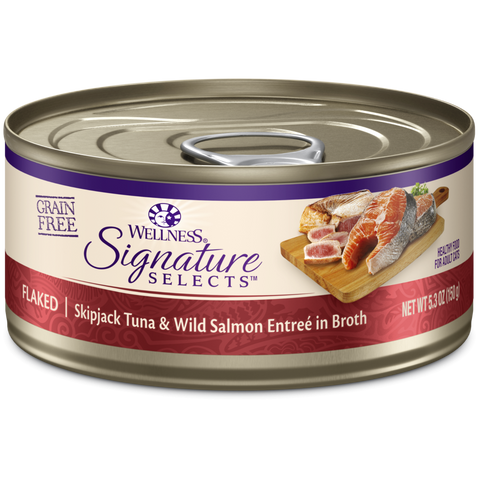 Wellness CORE Signature Selects Grain Free Canned Cat Food, Shredded Chicken & Beef Entree in Sauce