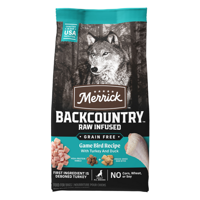 Merrick Backcountry Grain Free Gamebird Adult Dry Dog Food