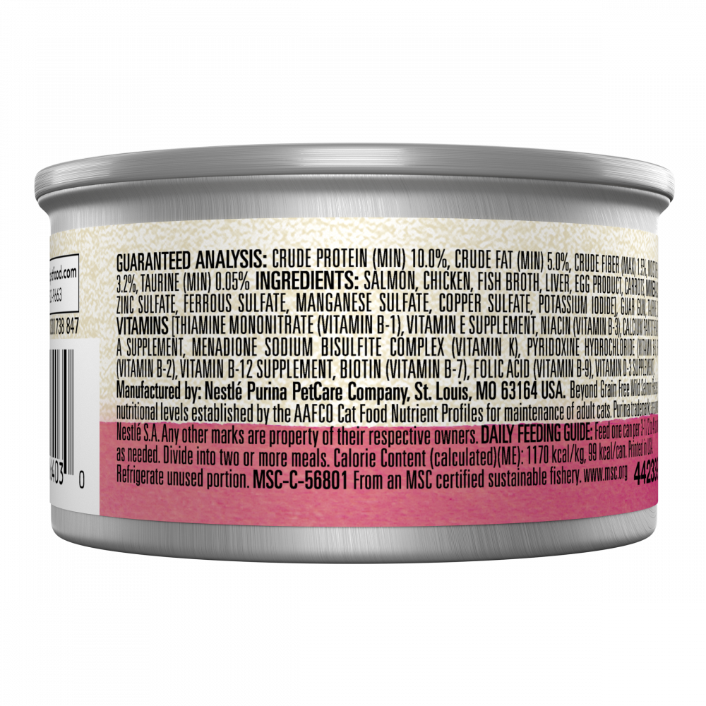 Purina Beyond Grain-Free Wild Salmon Pate Recipe Canned Cat Food