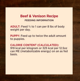 Wellness CORE Natural Grain Free Hearty Cuts Beef and Venison Canned Dog Food