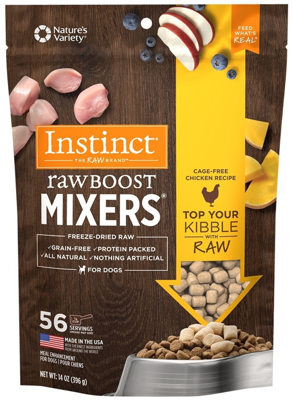 Instinct Raw Boost Mixers Grain Free Freeze Dried Chicken Dog Food Topper