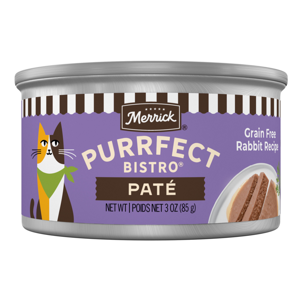Merrick Purrfect Bistro Grain Free Rabbit Pate Canned Cat Food