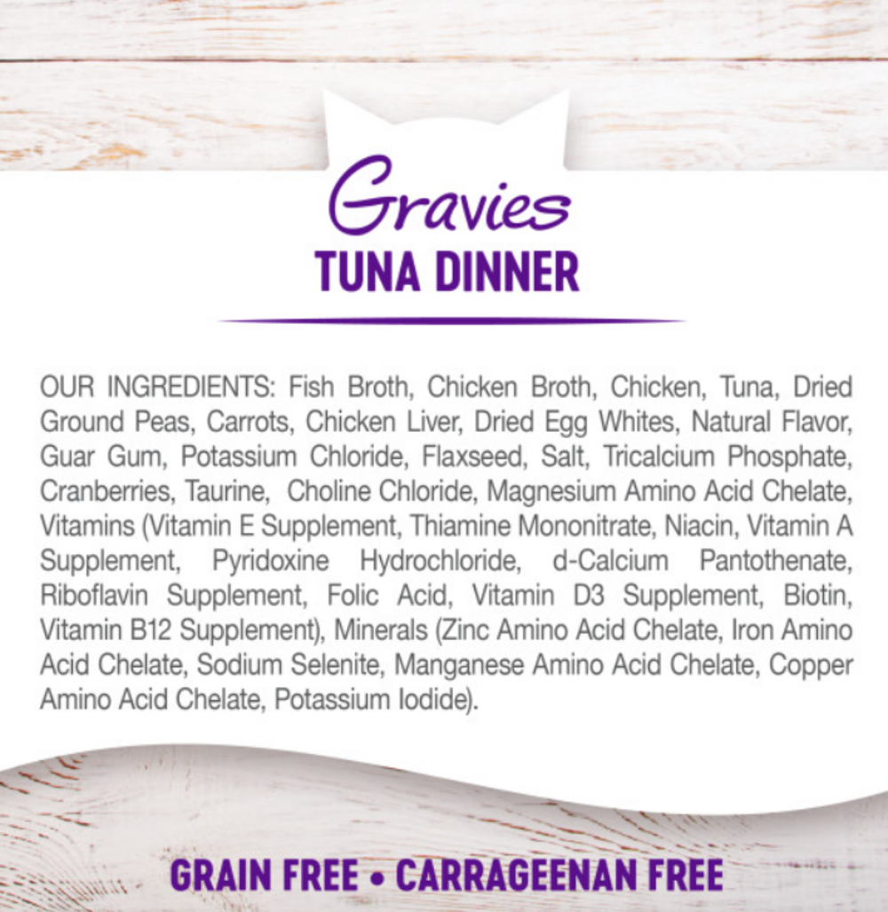 Wellness Natural Grain Free Gravies Tuna Dinner Canned Cat Food