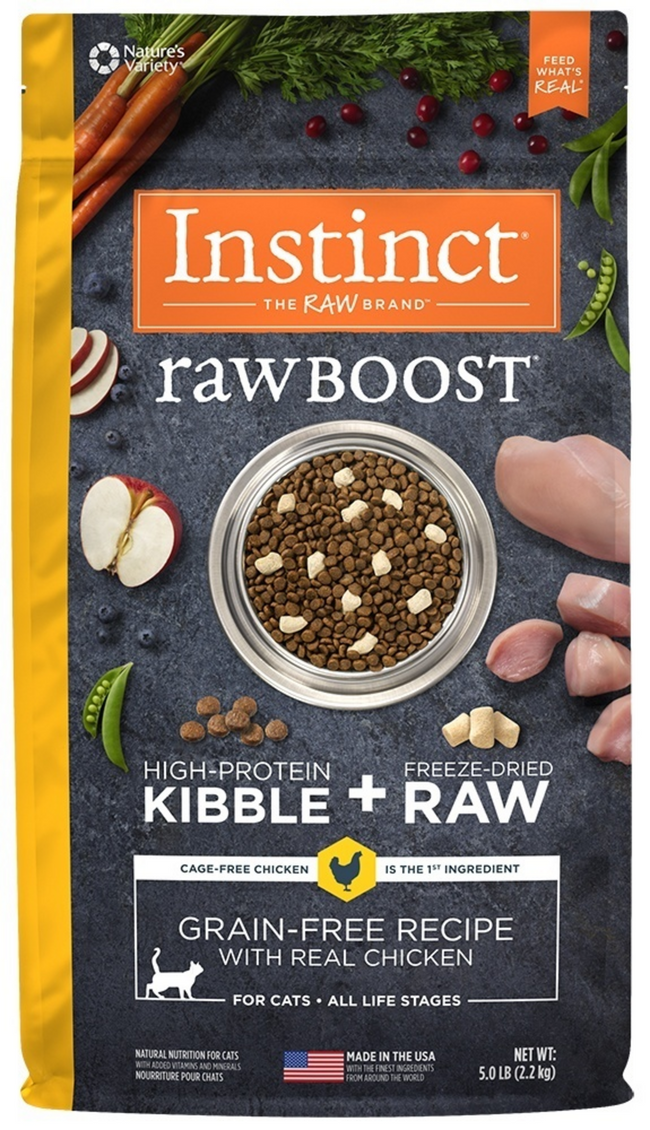 Instinct Raw Boost Grain-Free Real Chicken Dry Cat Food