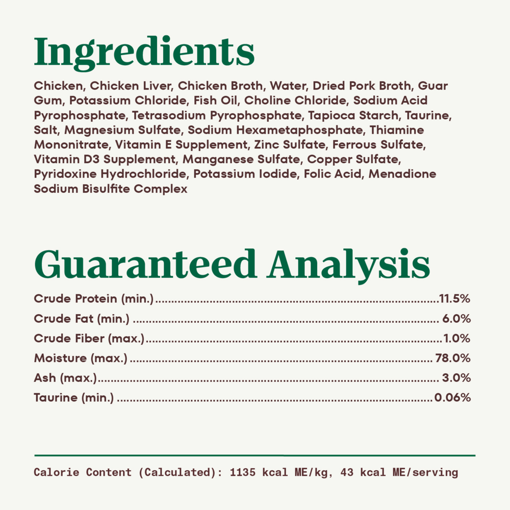 Nutro Perfect Portions Adult Grain Free Chicken & Liver Pate Wet Cat Food Trays