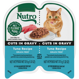Nutro Perfect Portions Grain Free Cuts In Gravy Real Tuna Recipe Wet Cat Food Trays