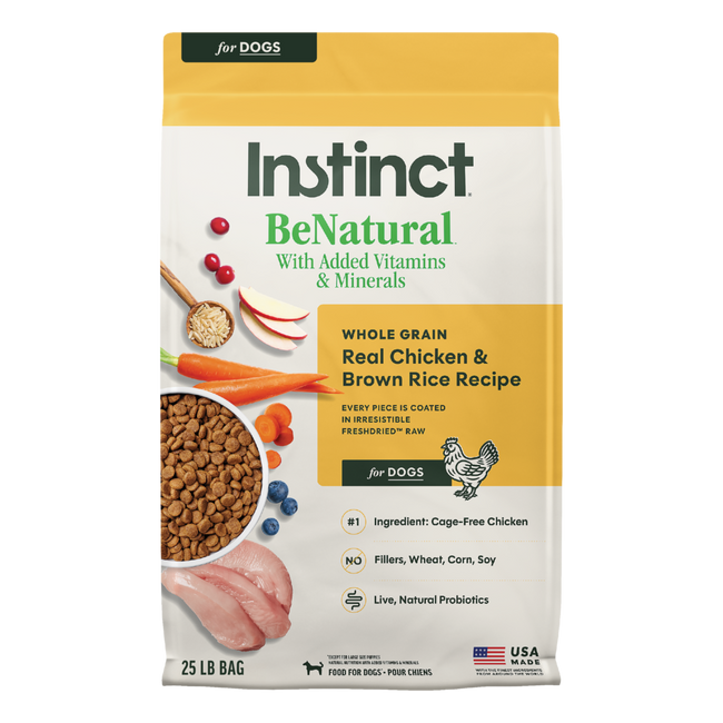 Instinct Be Natural Chicken and Brown Rice Dry Dog Food