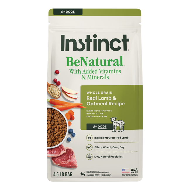 Instinct Be Natural Lamb and Oatmeal Dry Dog Food