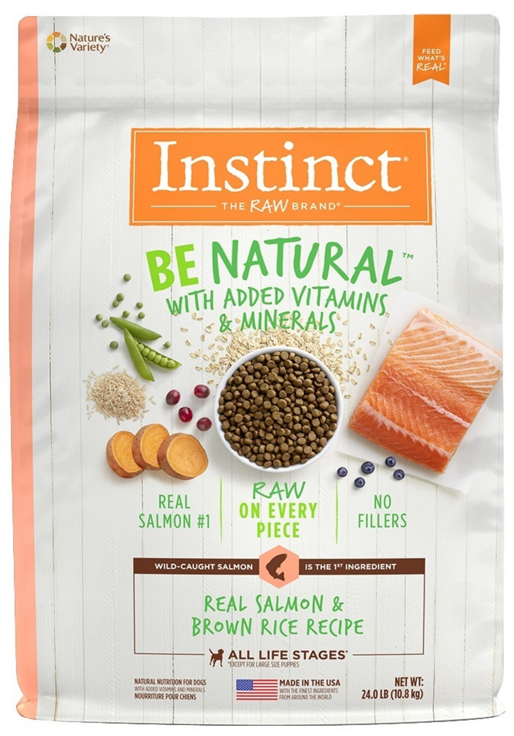 Instinct Be Natural Salmon & Brown Rice Recipe Dry Dog Food