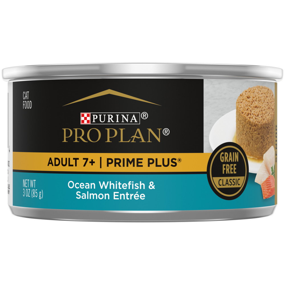 ProPlan Prime Plus Ocean Whitefish and & Salmon Senior 7+ Wet Cat Food