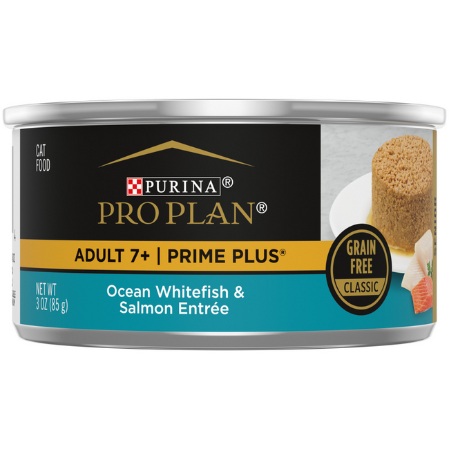 ProPlan Prime Plus Ocean Whitefish and & Salmon Senior 7+ Wet Cat Food