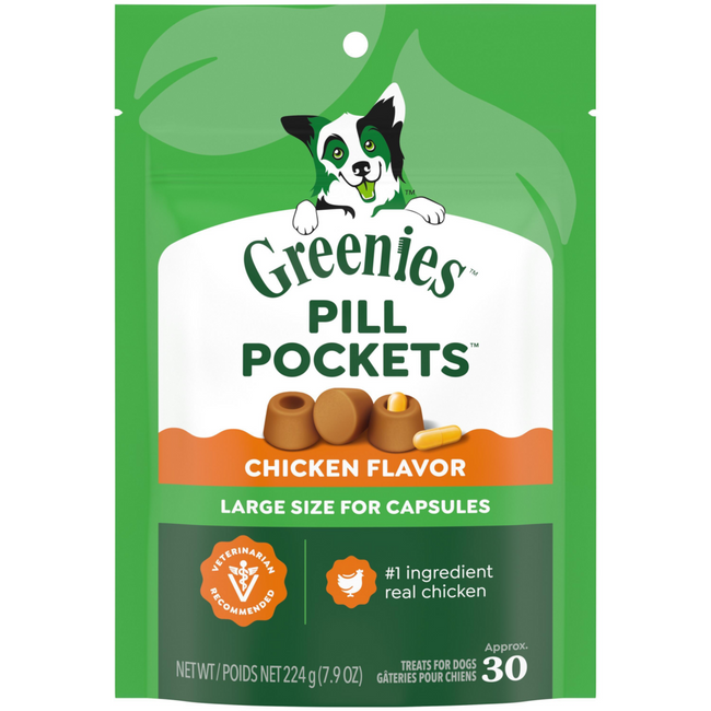 Greenies Pill Pockets Canine Chicken Flavor Dog Treats