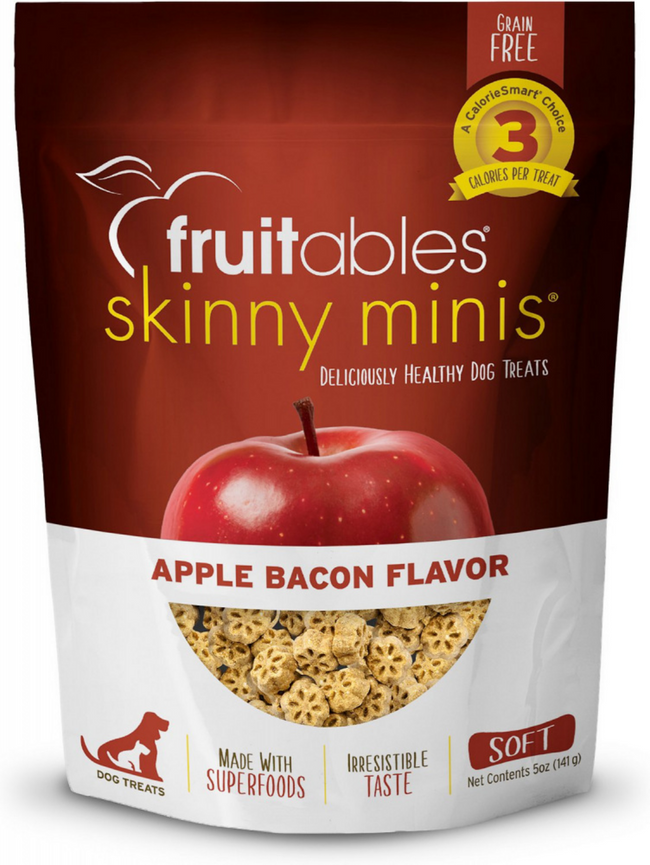 Fruitables Chewy Skinny Minis Apple Bacon Dog Treats