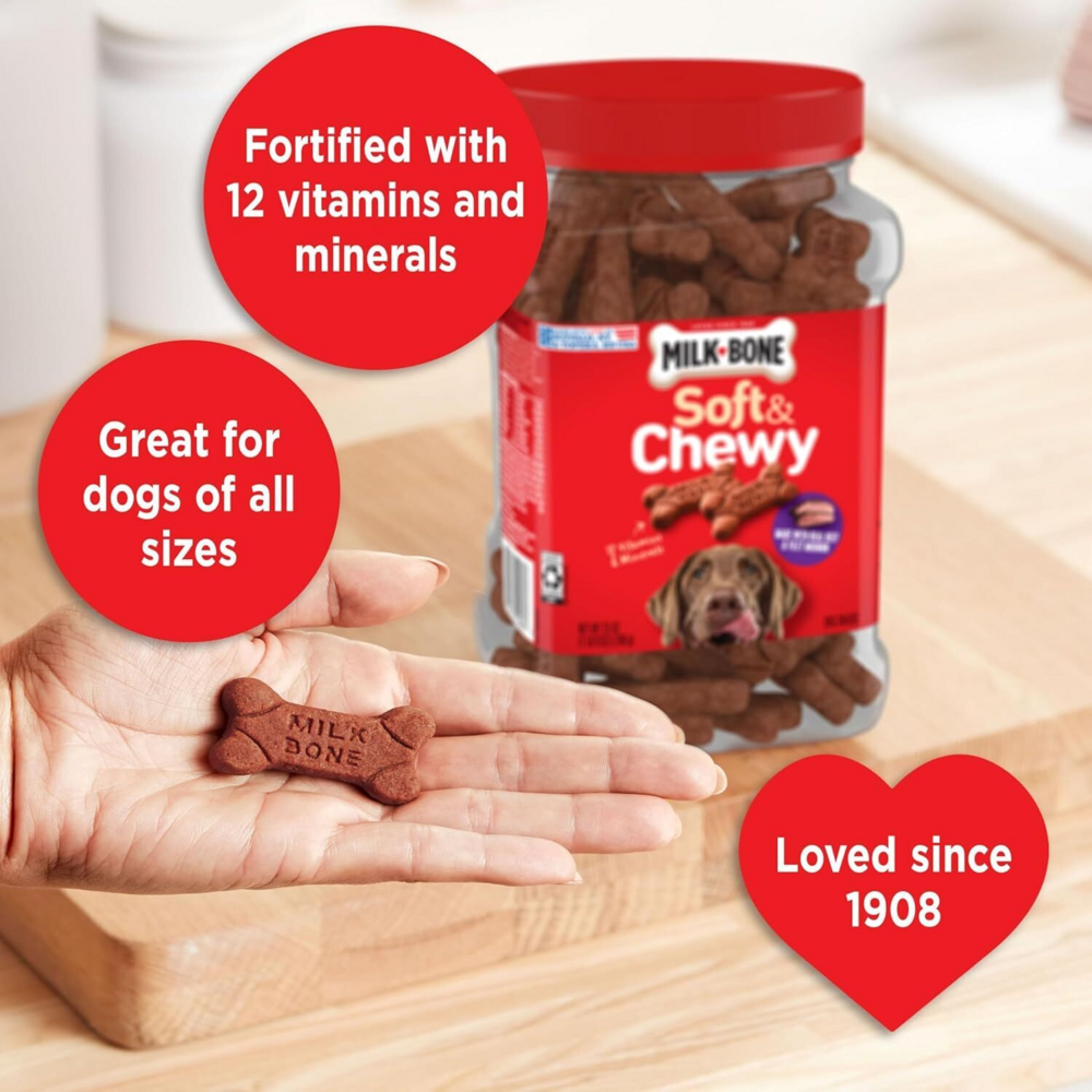 Milk-Bone Soft and Chewy Treats-Beef Filet Mignon