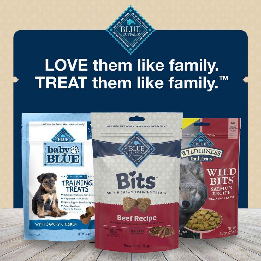 Blue Buffalo Bits Tender Beef Natural Soft Moist Training Dog Treats