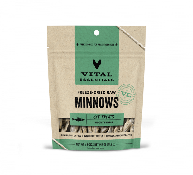 Vital Essentials Vital Cat Freeze Dried Grain Free Minnows Cat Treats