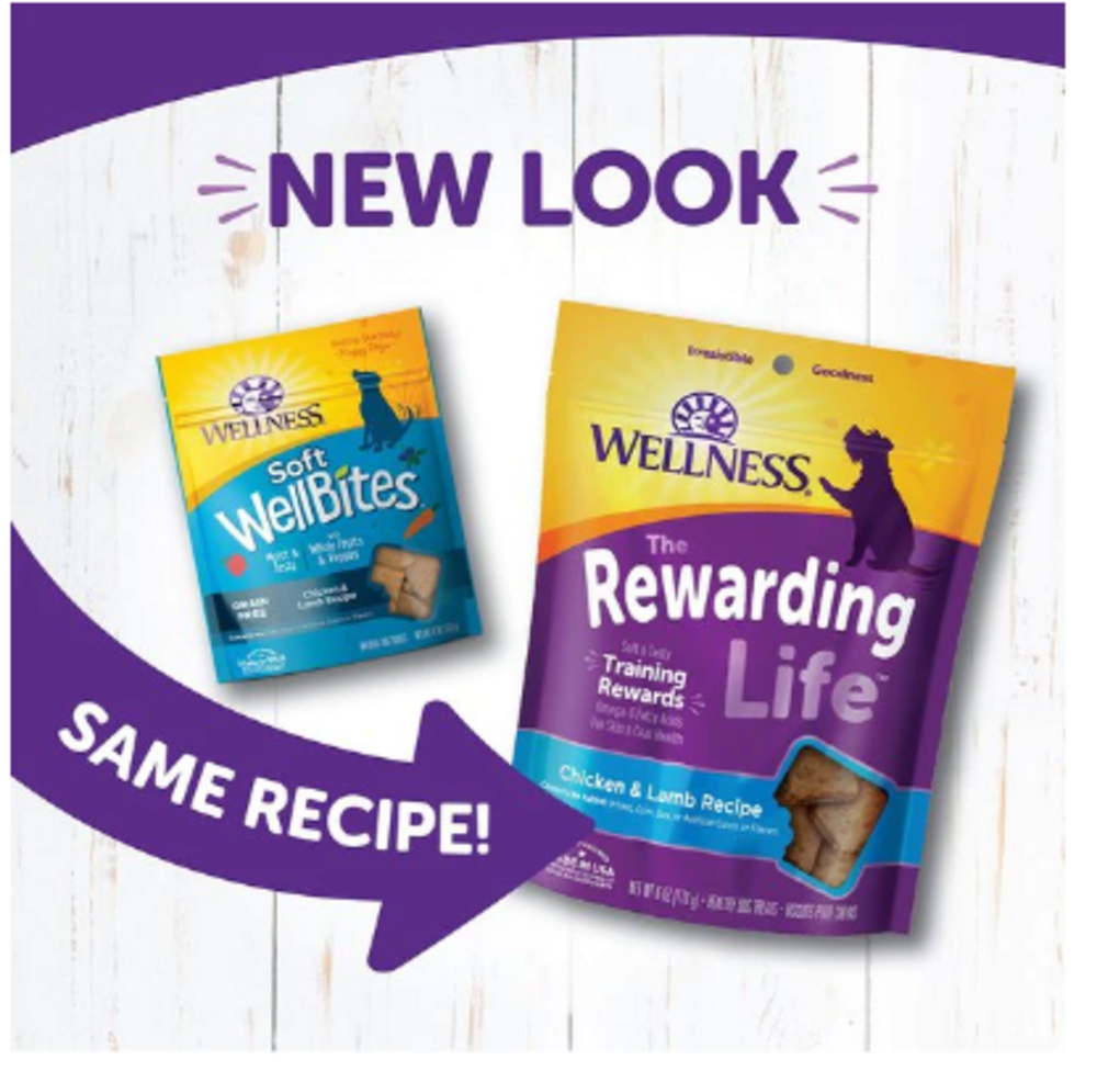 Wellness Natural Grain Free Rewarding Life Chicken & Lamb Dog Treats